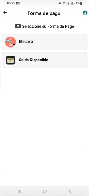 Forma de pago del viaje